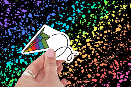 Rainbow Paper Kite Sticker