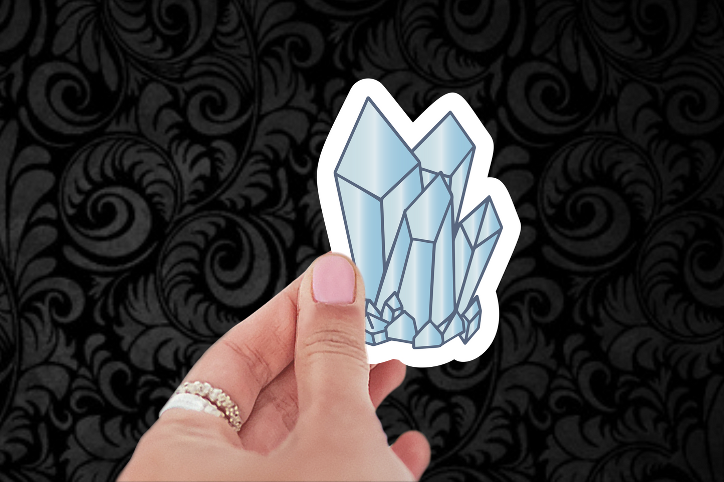 Blue Crystal Sticker