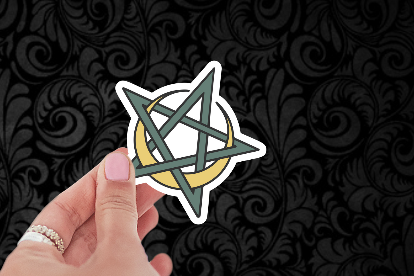 Moon Pentacle Sticker