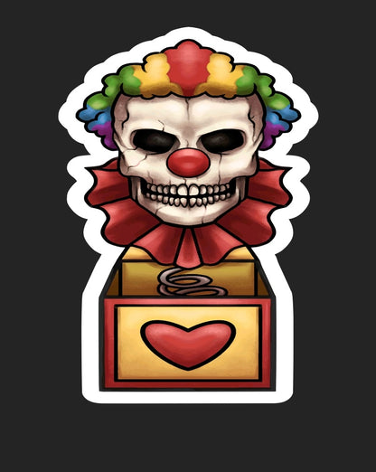 Jack in the Box Clown Sticker