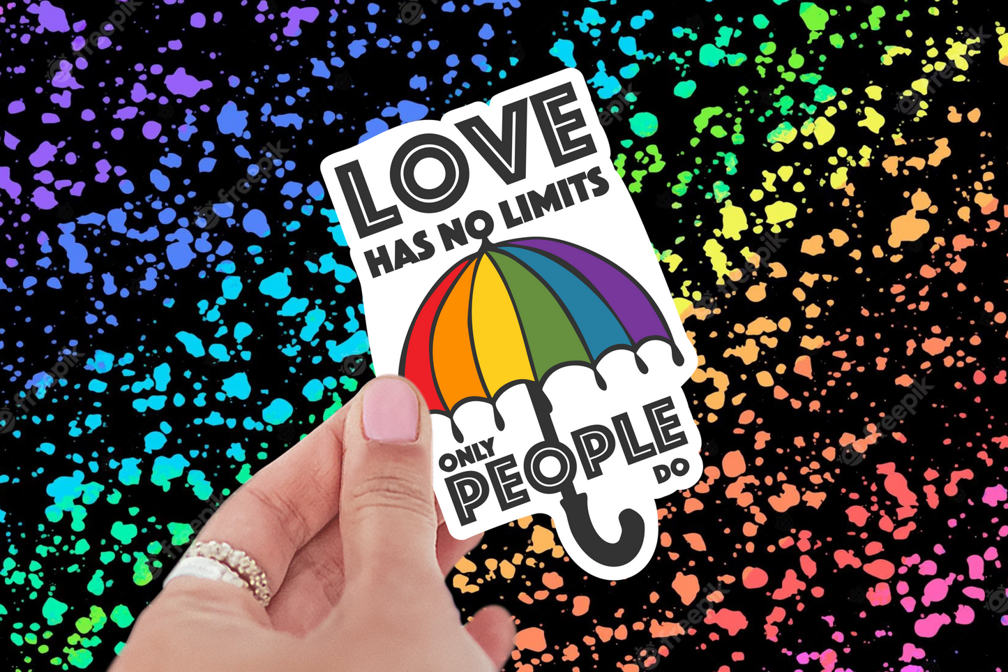 Love Has No Limits Only People Do Sticker