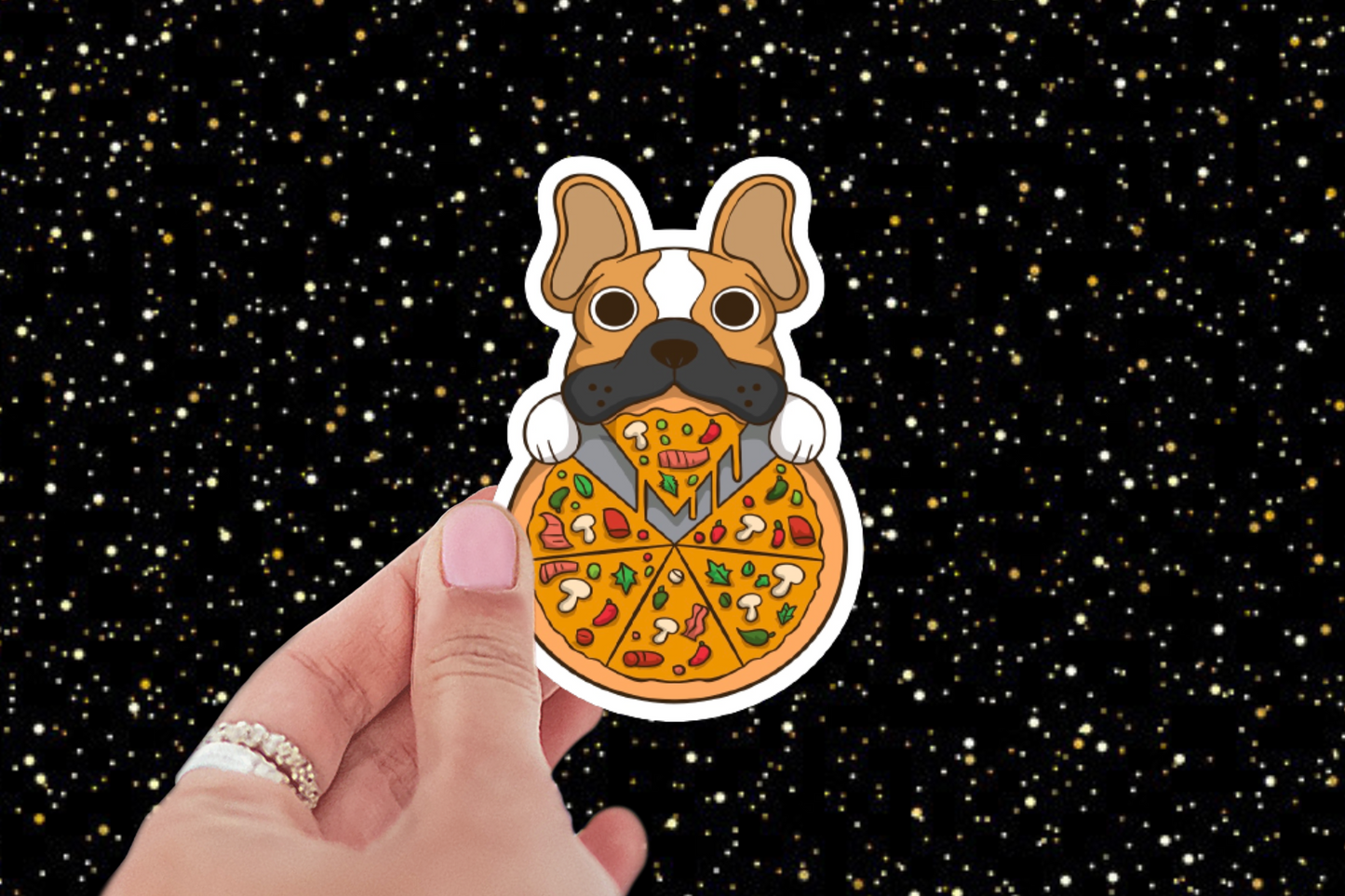 Pizza Dog Sticker