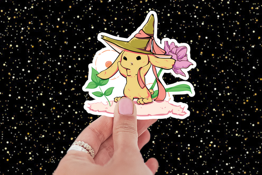 Yellow Magical Bunny Sticker