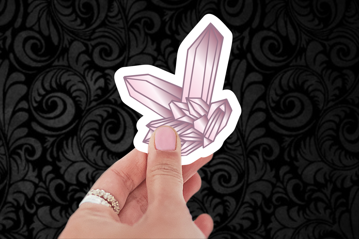 Pink Crystal Sticker