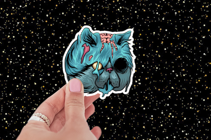 Zombie Persian Cat Sticker