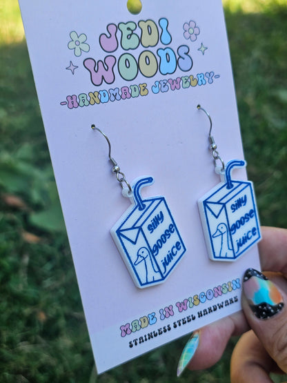 Silly Goose Juice Dangle Earrings