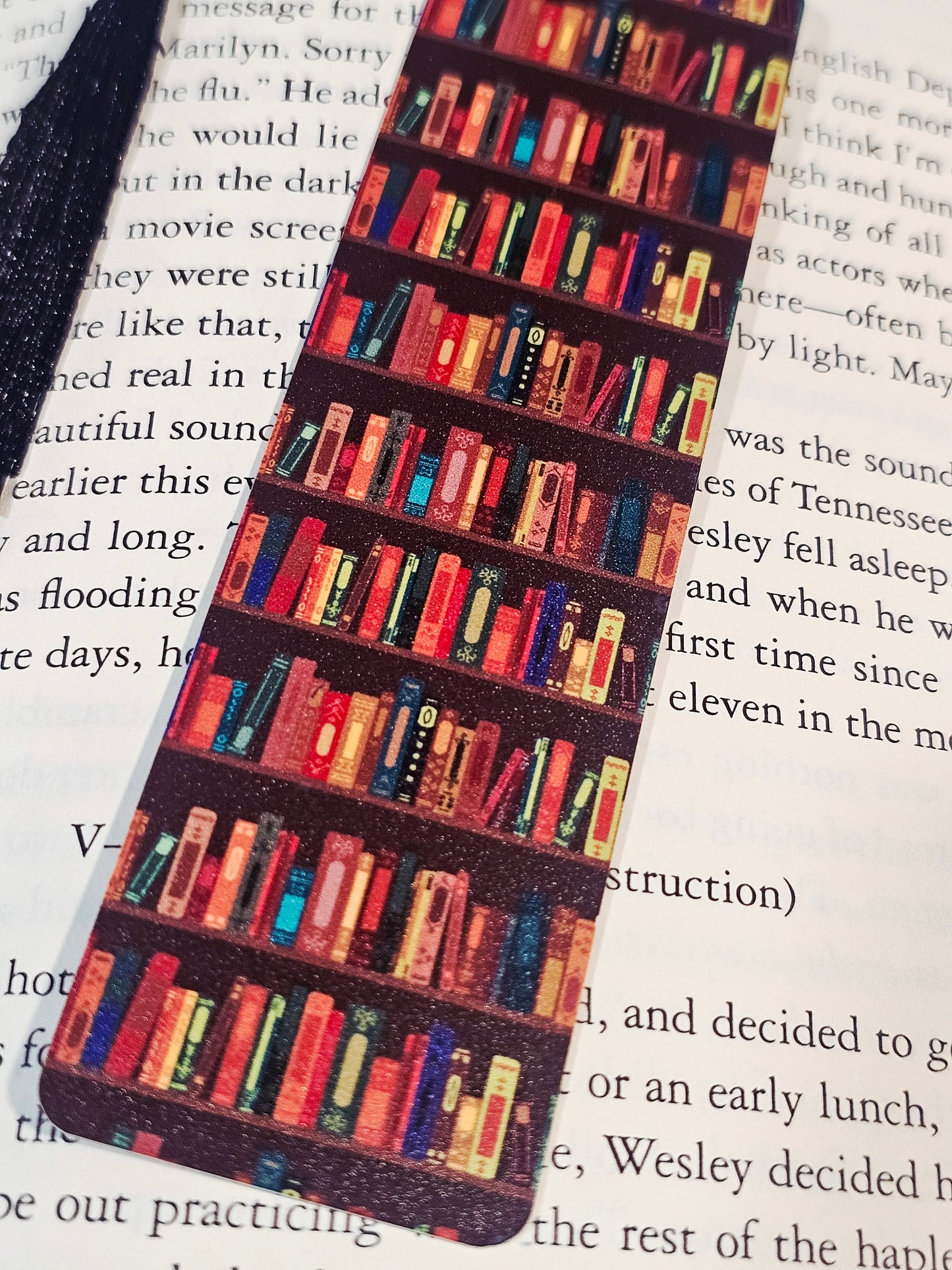 Brown Bookshelves Bookmark