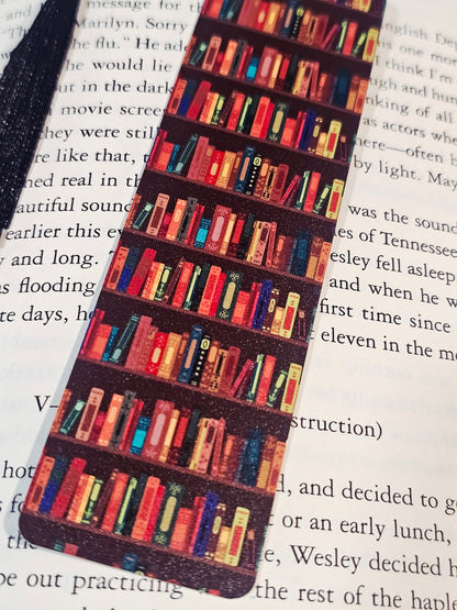 Brown Bookshelves Bookmark