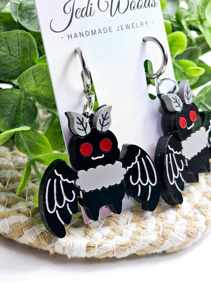 Mothman Earrings