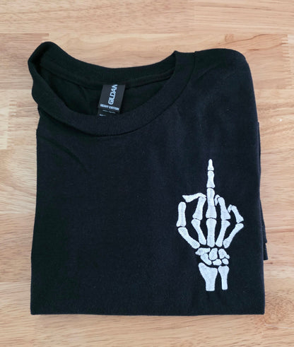 Middle Finger Skeleton Tshirt