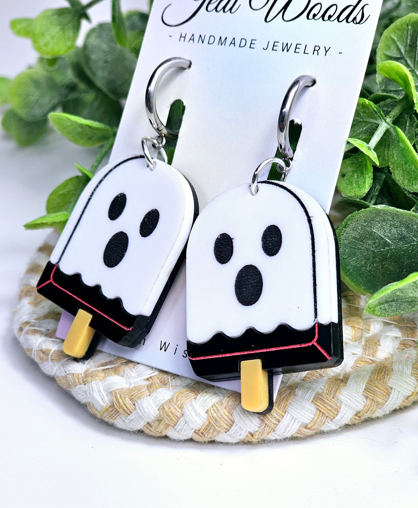 Shocked Ghost Popsicle Earrings