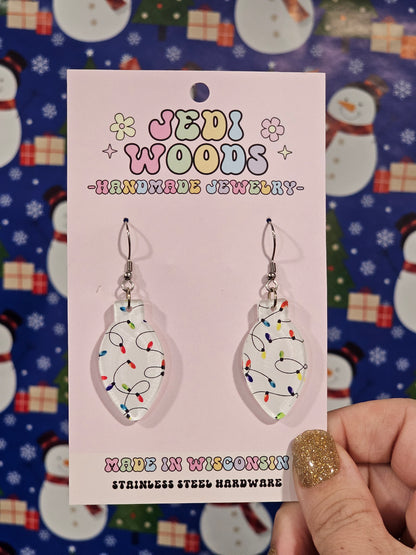 Light Bulbs and Christmas Lights Earrings