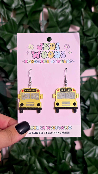The Yellow Bus Earrings