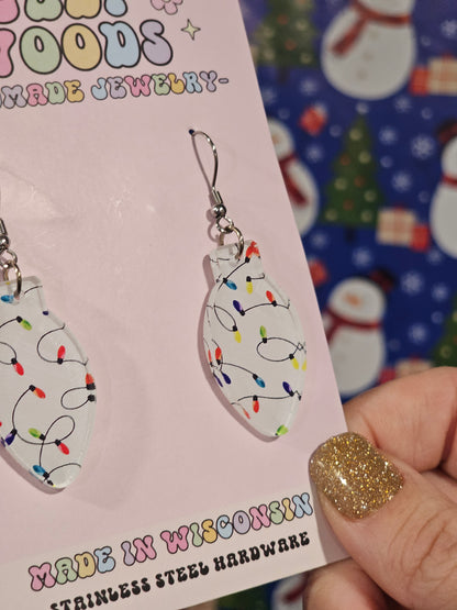 Light Bulbs and Christmas Lights Earrings