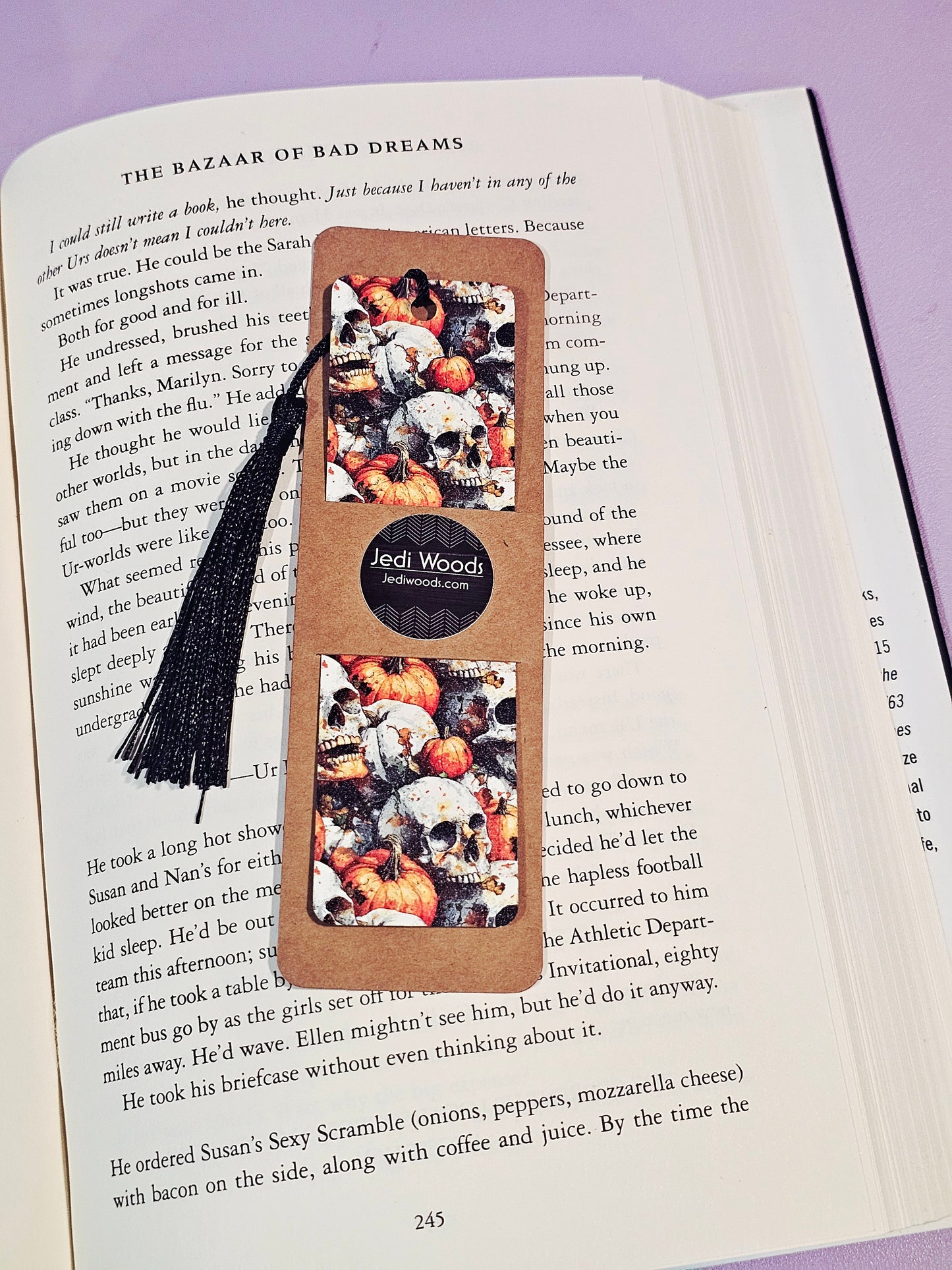 Pumpkin Skulls Bookmark