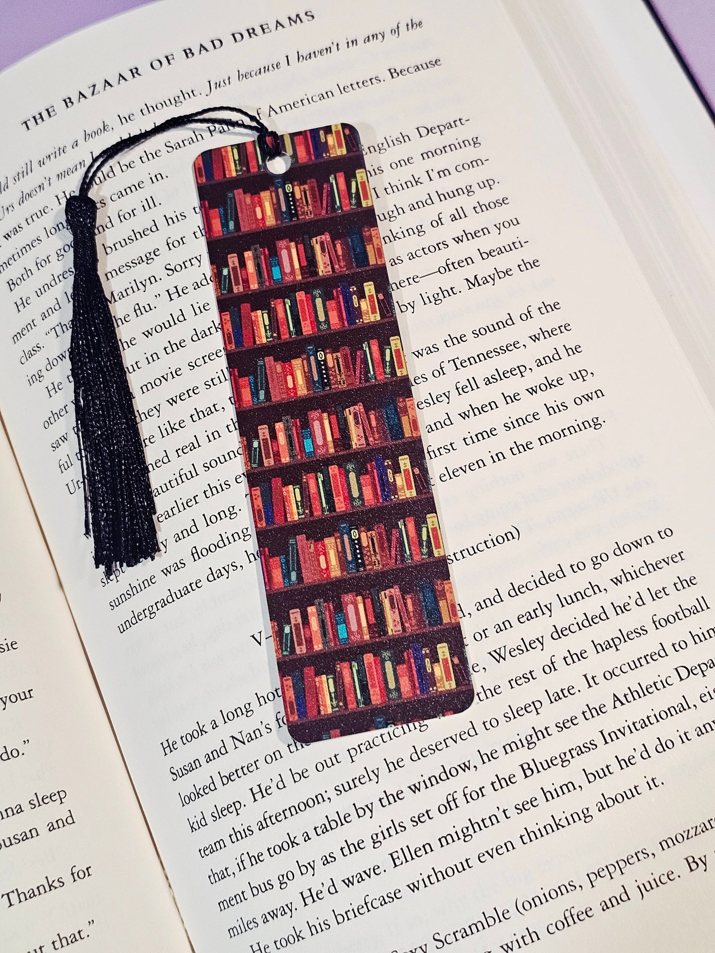 Brown Bookshelves Bookmark