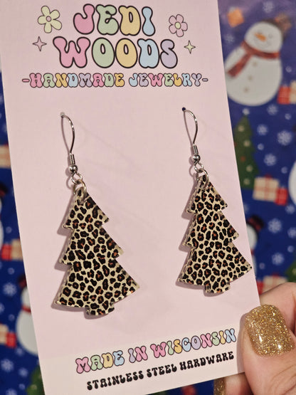 Leopard Christmas Tree Dangles