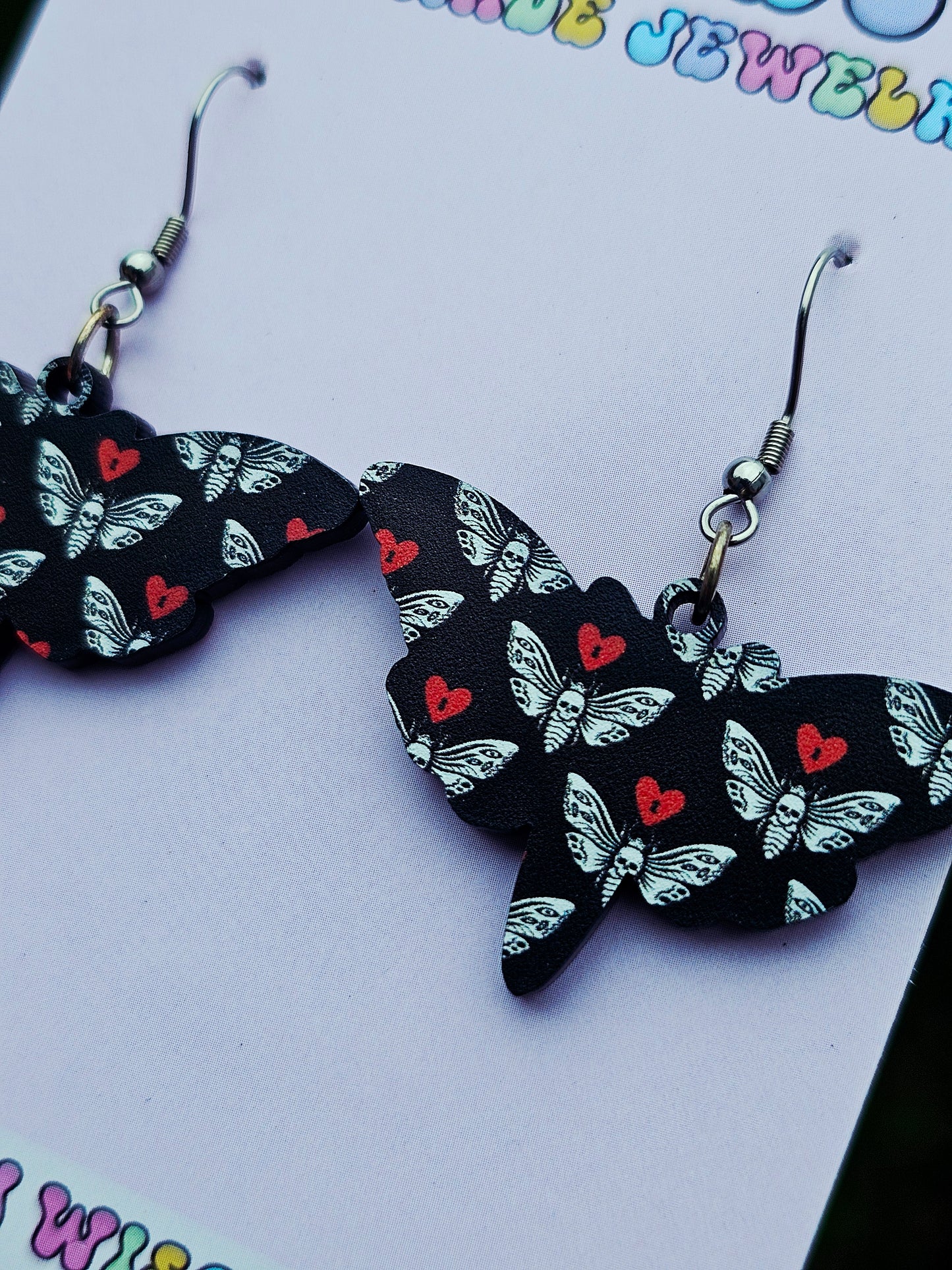 Death Moth Earrings
