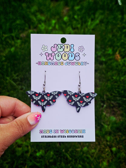 Death Moth Earrings