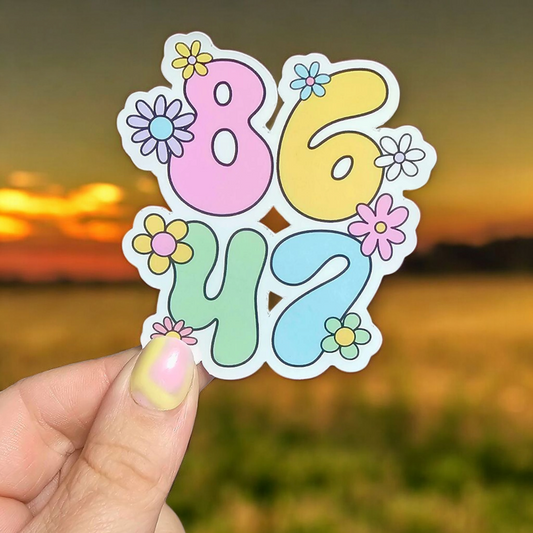 8647 - 3 Inch Glossy Waterproof Sticker