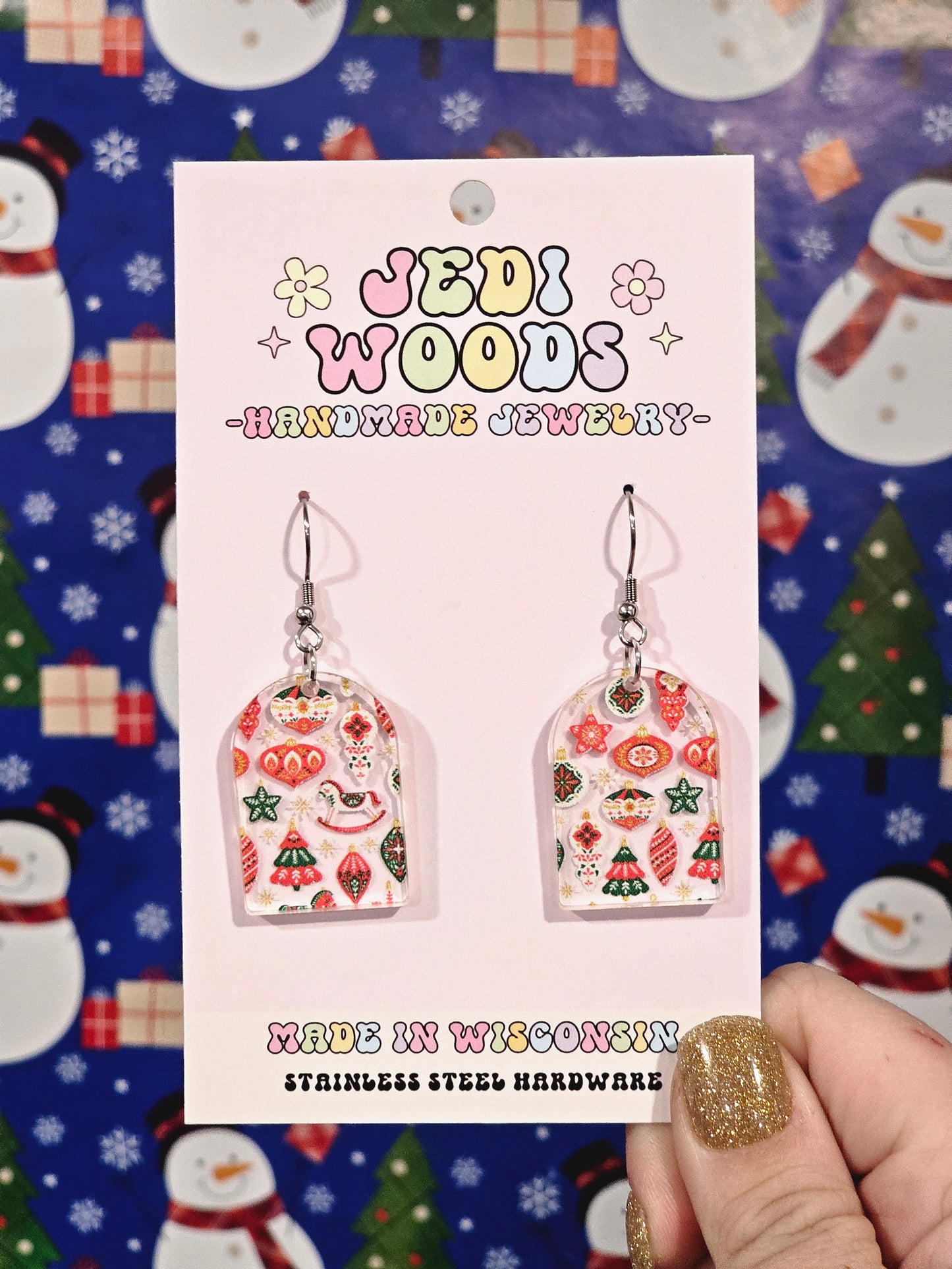 Toys and Christmas Vibes Arch Earrings