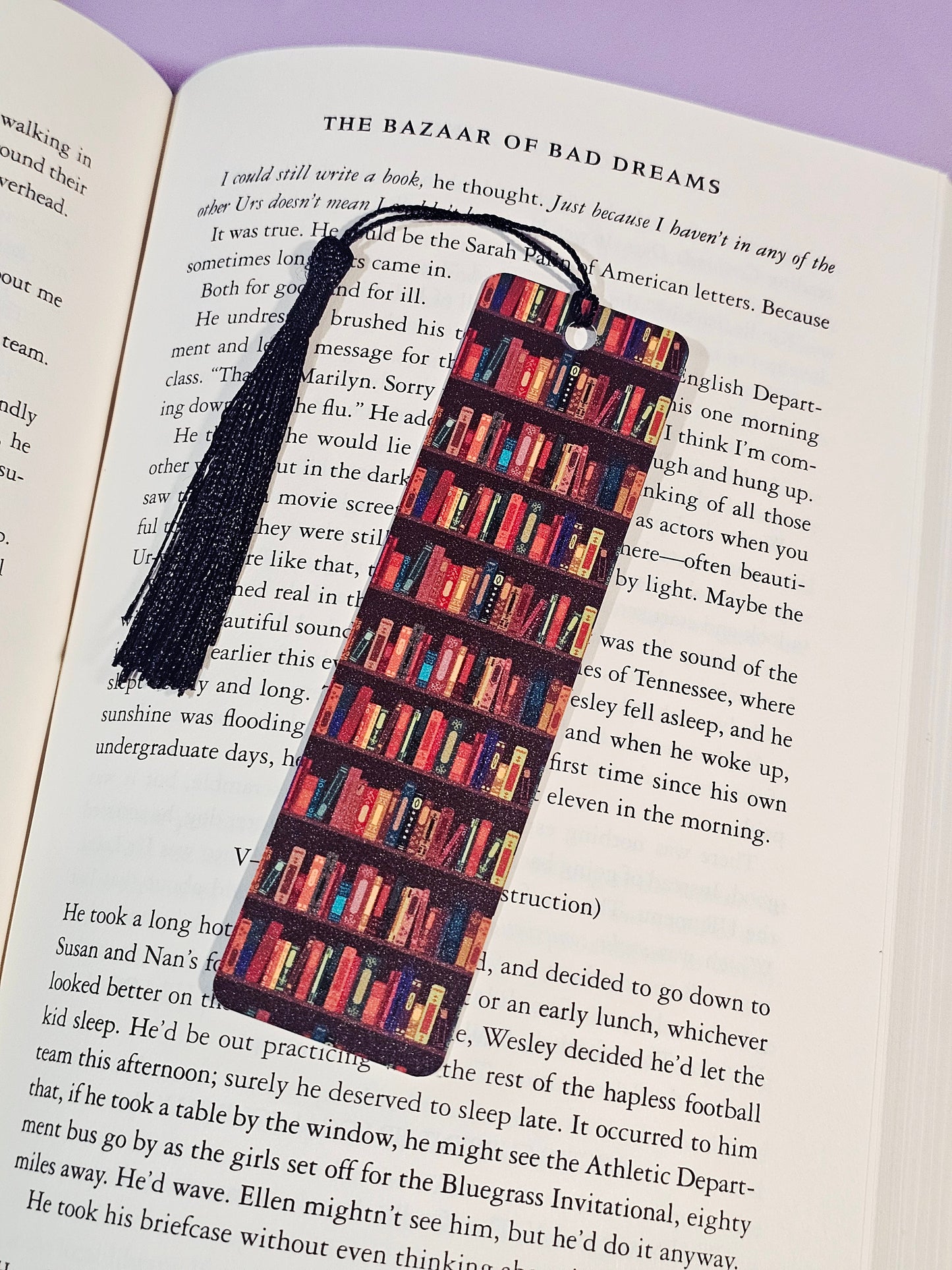 Brown Bookshelves Bookmark