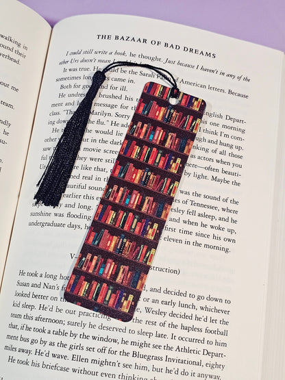Brown Bookshelves Bookmark