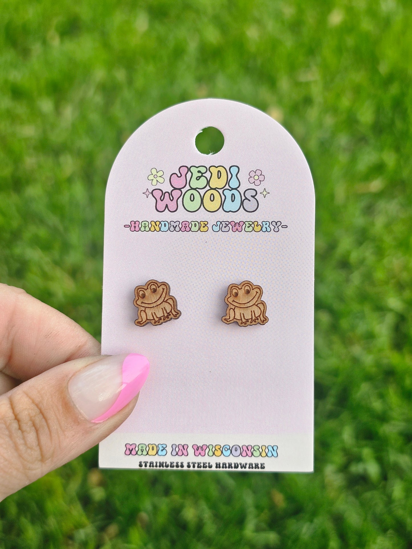 Wooden Frog Studs