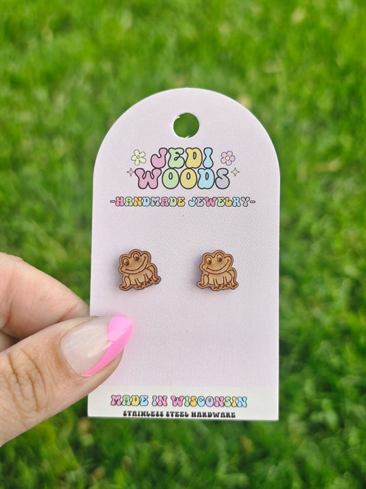 Wooden Frog Studs