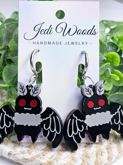 Mothman Earrings