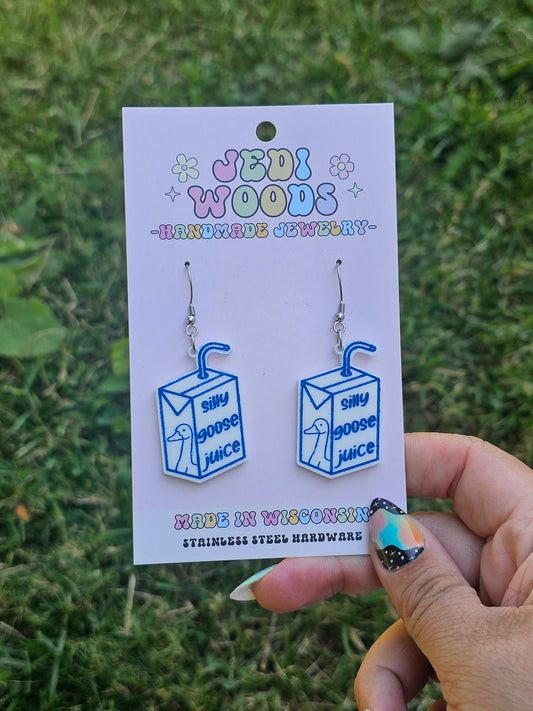 Silly Goose Juice Dangle Earrings