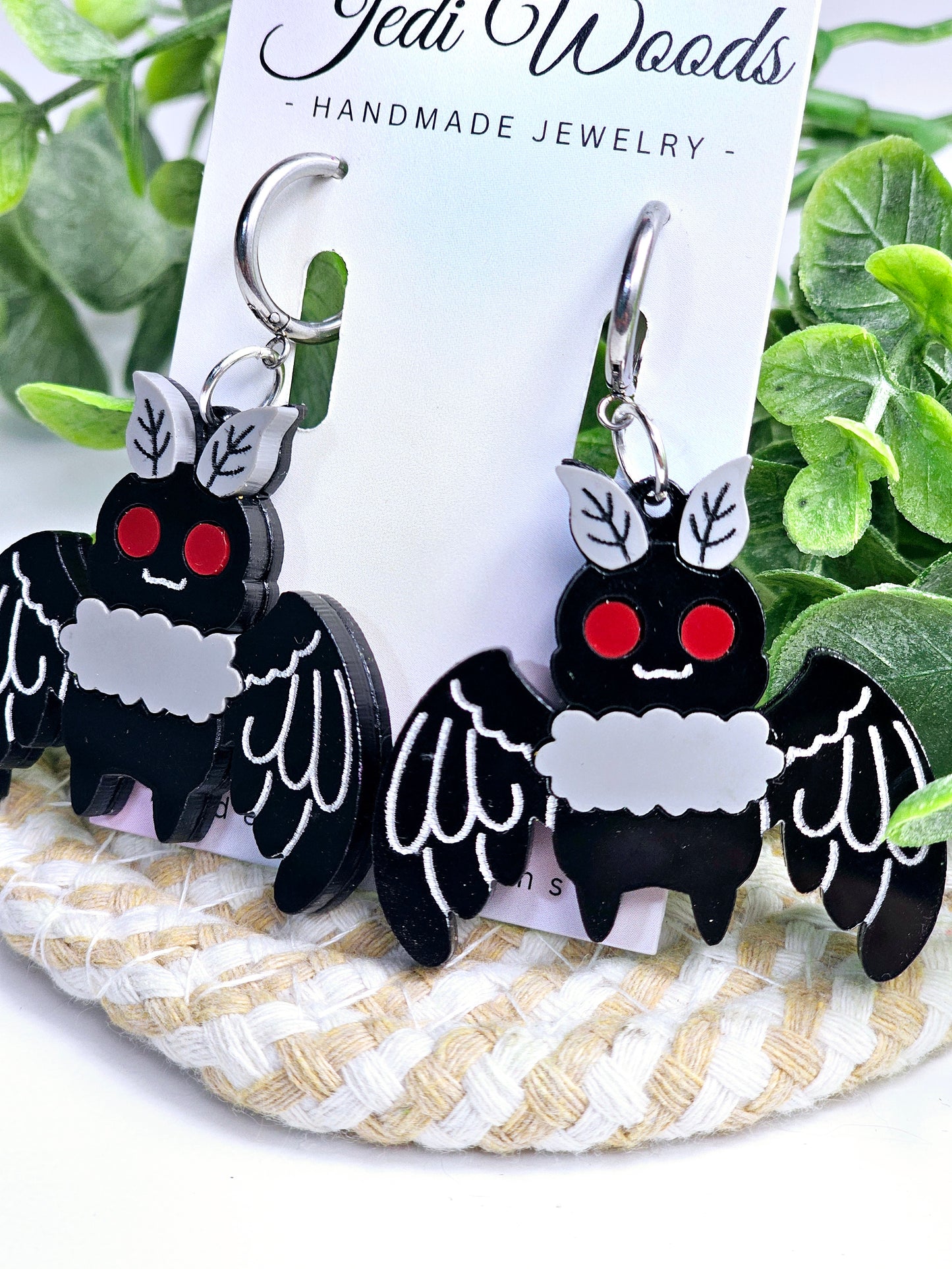 Mothman Earrings