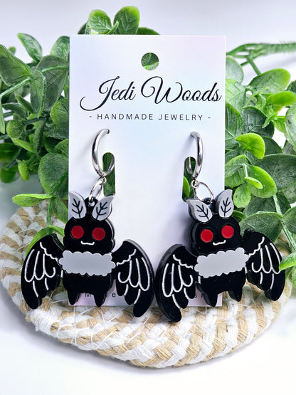 Mothman Earrings