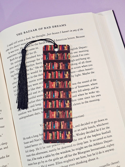 Brown Bookshelves Bookmark