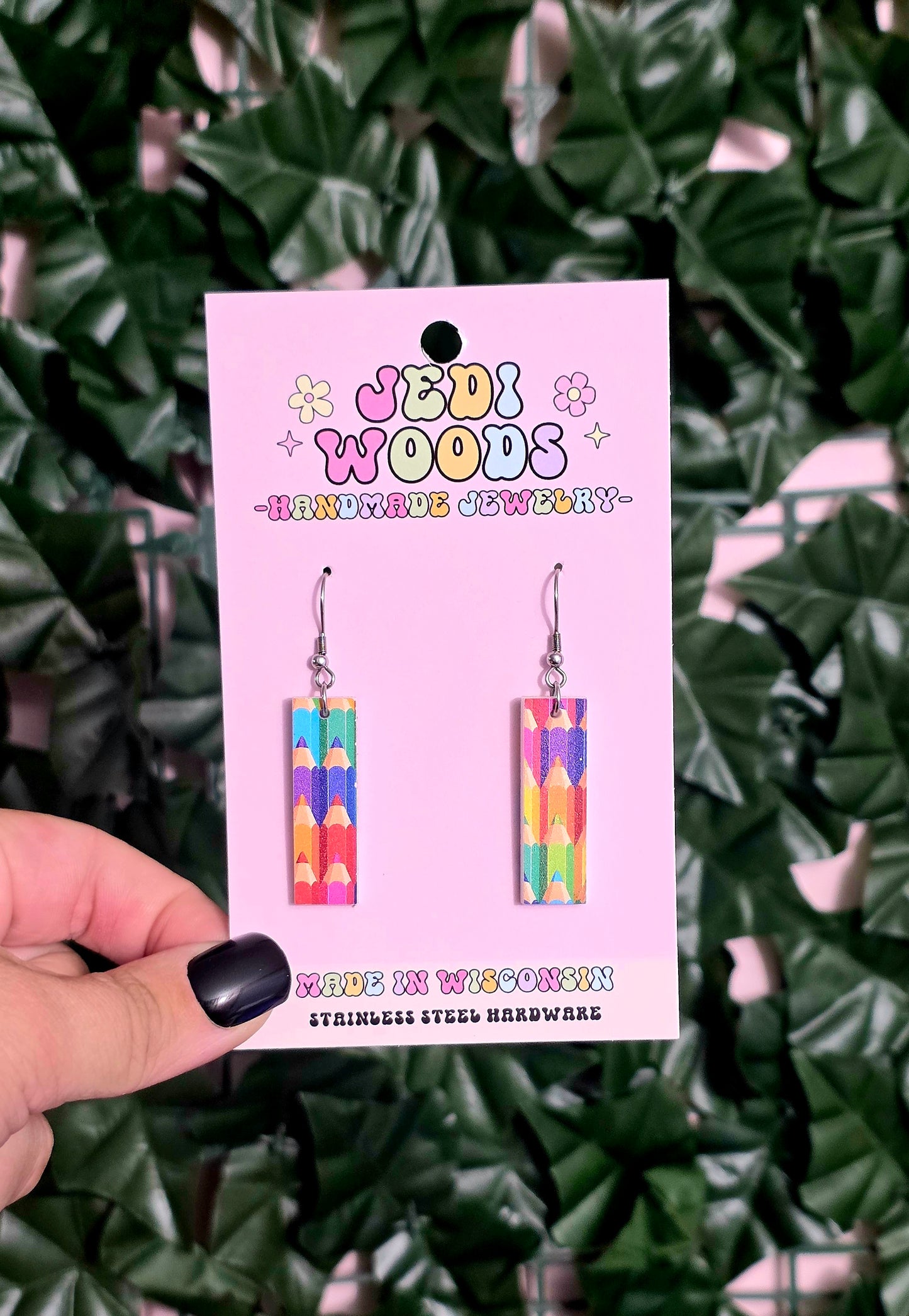 Colored Pencil Earrings