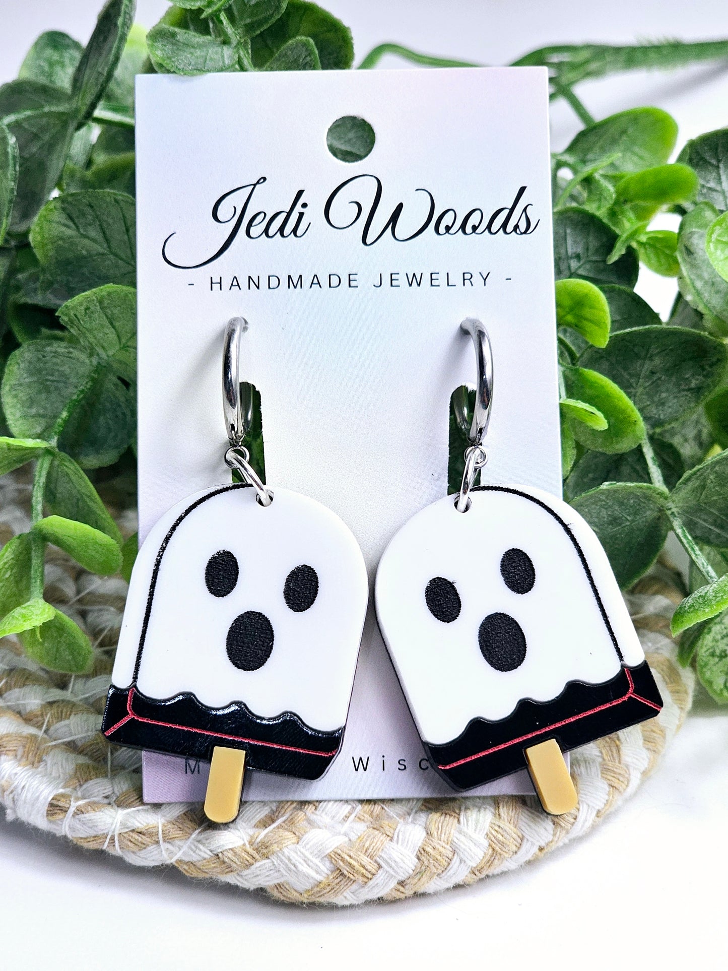 Shocked Ghost Popsicle Earrings