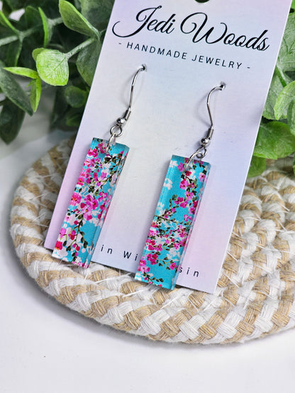 Cherry Blossom Bar Dangles