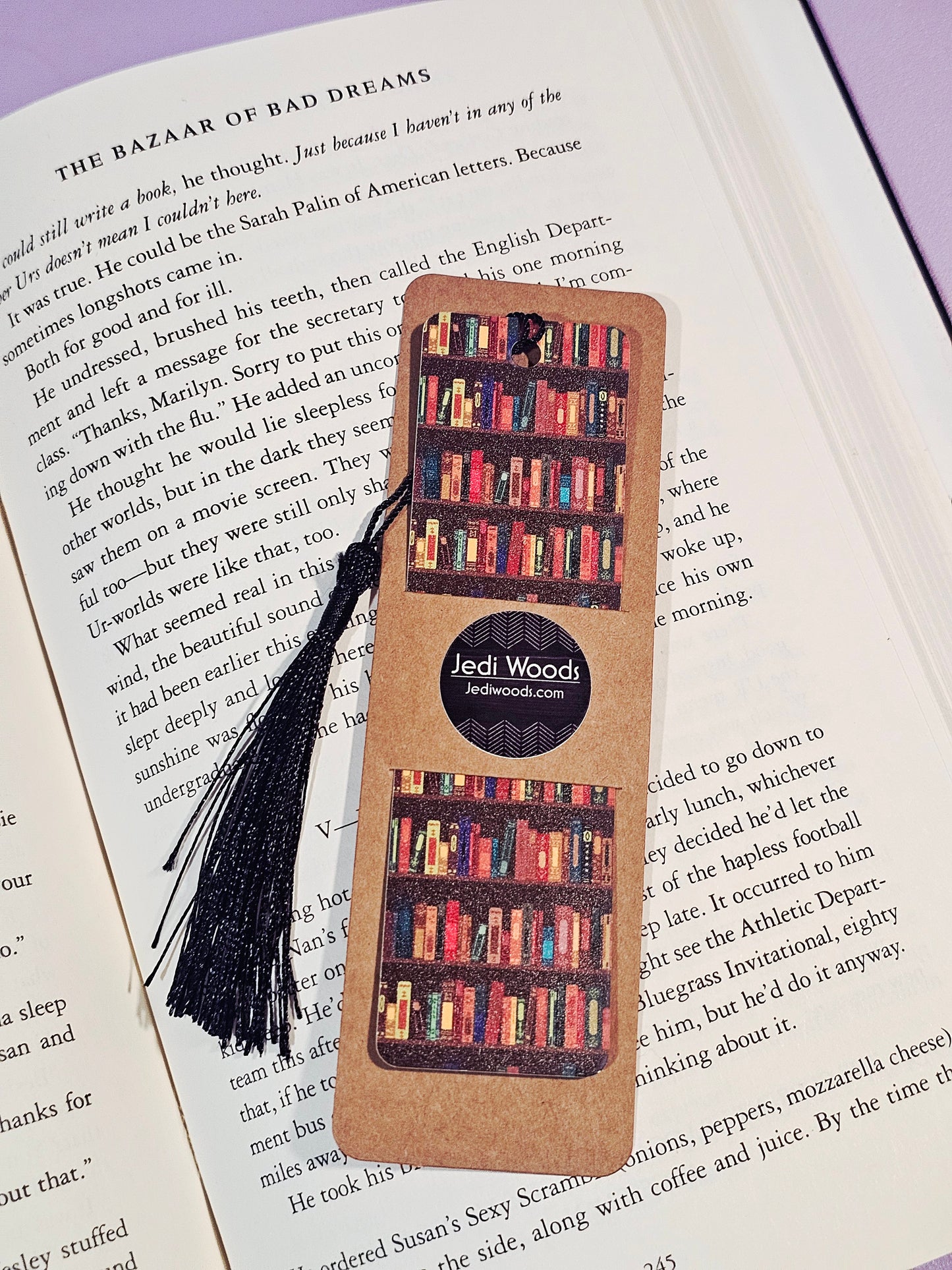Brown Bookshelves Bookmark
