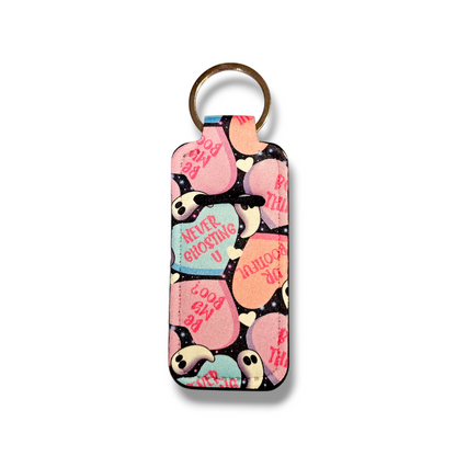Conversation Boo Hearts Chapstick/Lighter Holder