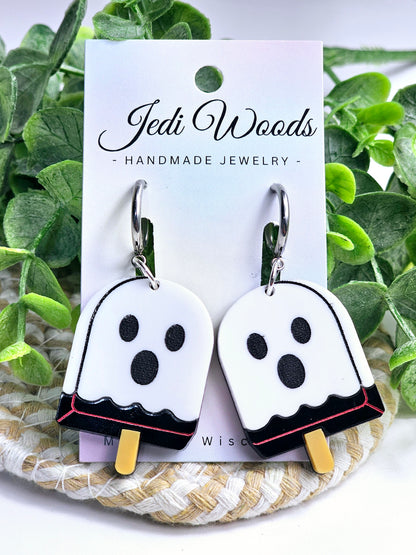 Shocked Ghost Popsicle Earrings