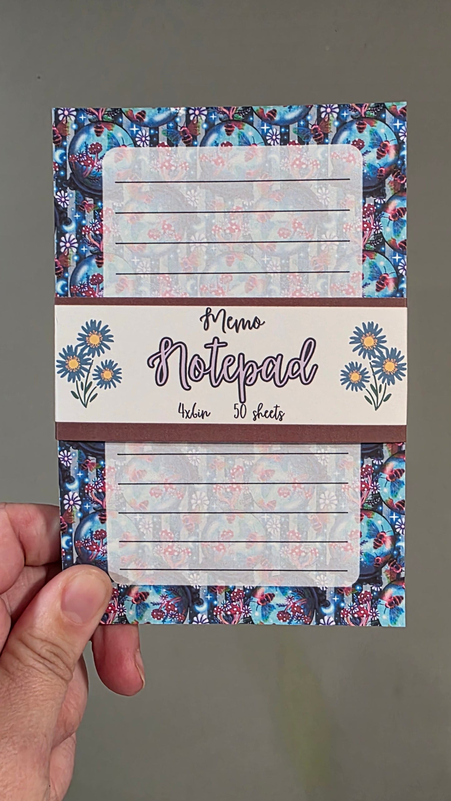 Bee and Mushroom Fortune Teller Memo Notepad