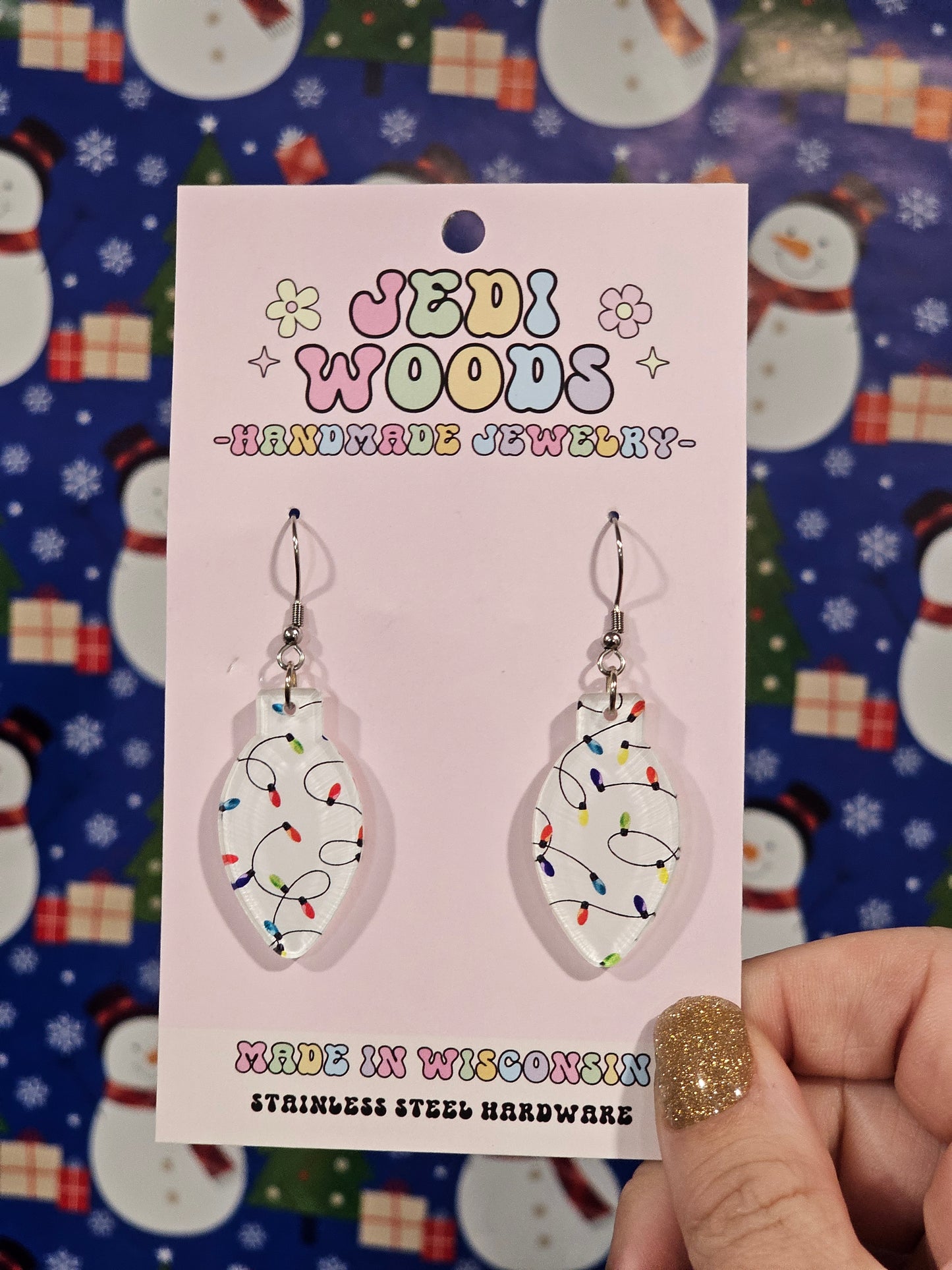 Light Bulbs and Christmas Lights Earrings