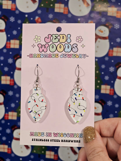 Light Bulbs and Christmas Lights Earrings
