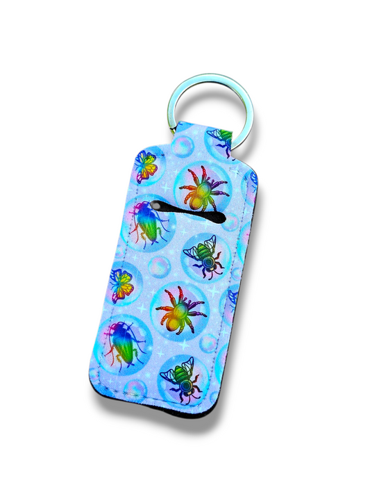 Rainbow Bubble Bugs Chapstick/Lighter Holder