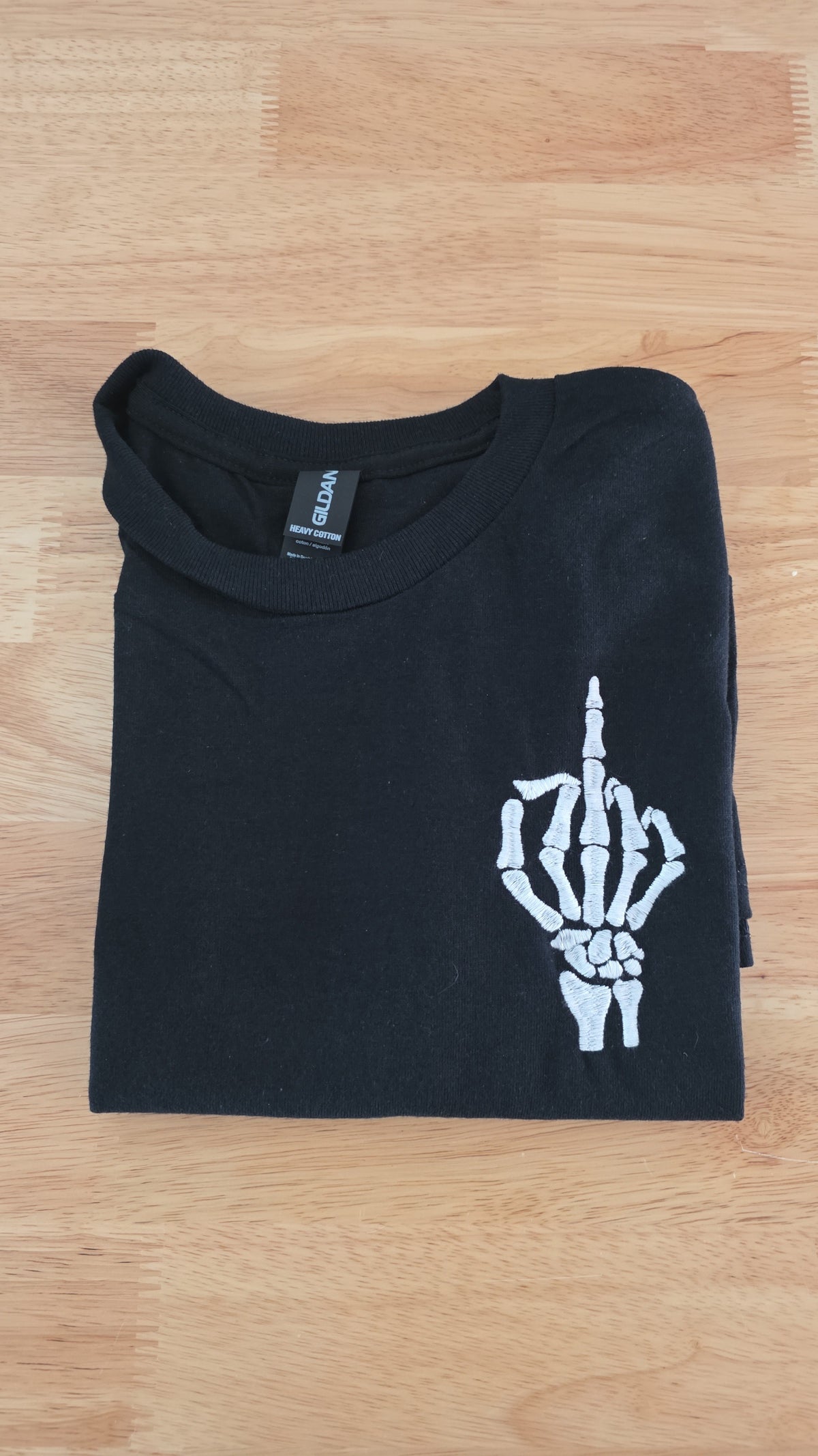 Middle Finger Skeleton Tshirt