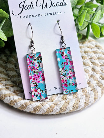Cherry Blossom Bar Dangles