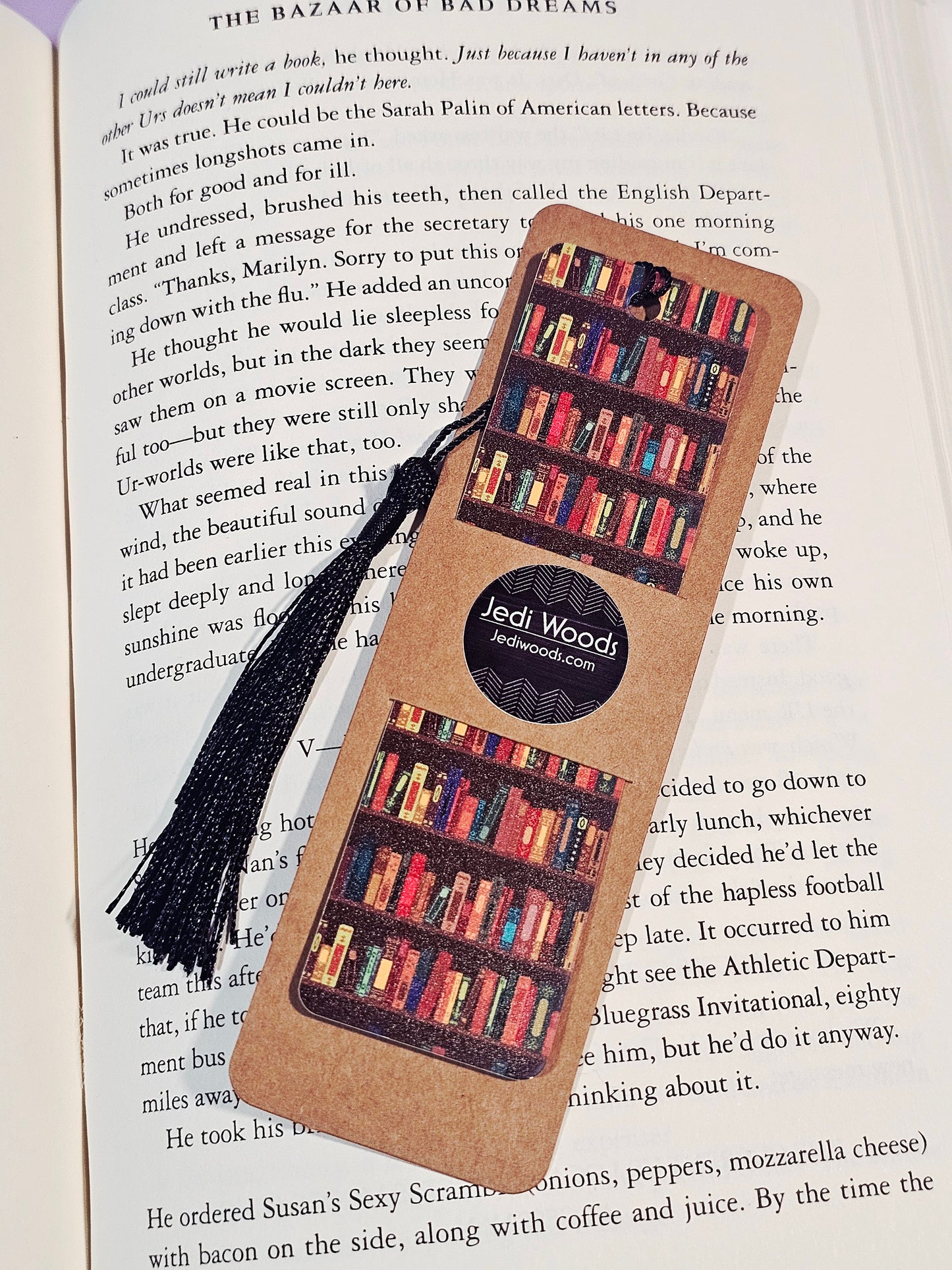 Brown Bookshelves Bookmark