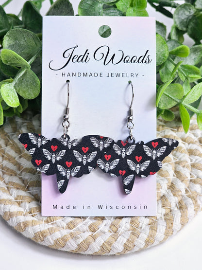 Death Moth Earrings