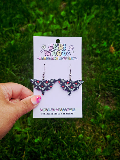 Death Moth Earrings