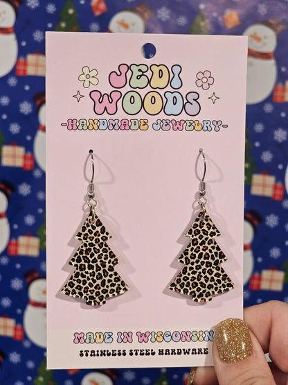 Leopard Christmas Tree Dangles